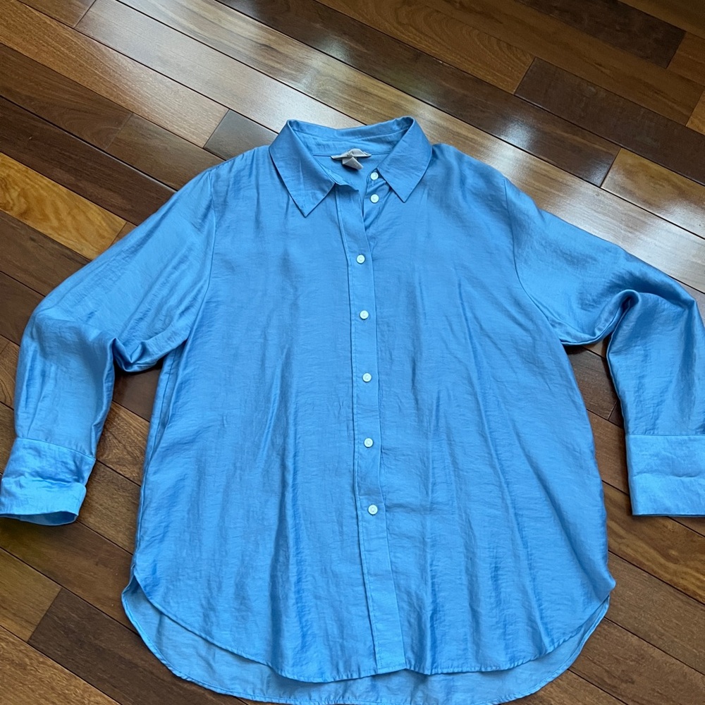 H&M Sky Blue Button Down Shirt